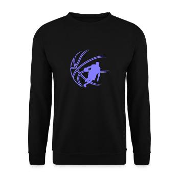 Basketball - Unisex Pullover - Schwarz - Vorne - Alina (178cm) & Michal (187cm)