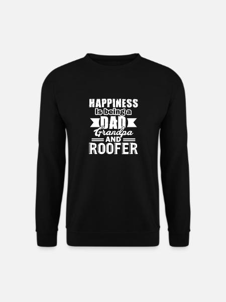 Roofer Dad Grandpa And Roofer - Unisex Sweatshirt - black