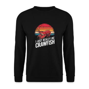 Homards, crabes, crevettes, fruits de mer - Sweat-shirt Unisexe - noir - Devant - Alina (178cm) & Michal (187cm)