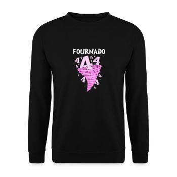 Tornado Birthday Children's Birthday Party - Unisex Sweatshirt - black - Front - Alina (178cm) & Michal (187cm)