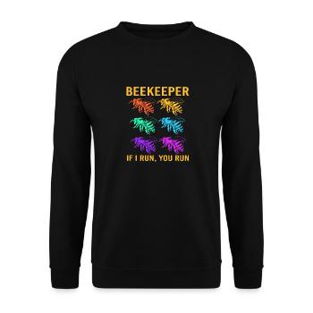 Apiculteur - Sweat-shirt Unisexe - noir - Devant - Alina (178cm) & Michal (187cm)