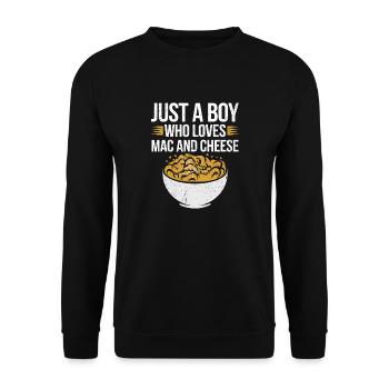 Mac 'n' Cheese Fan - Unisex Sweatshirt - black - Front - Alina (178cm) & Michal (187cm)