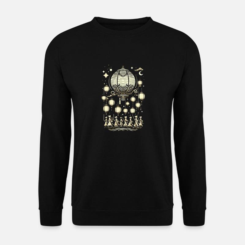 Laternenumzug, Lampion - Unisex Pullover - Schwarz