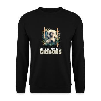 Gibbons Gibbon - Unisex Pullover - Schwarz - Vorne - Alina (178cm) & Michal (187cm)