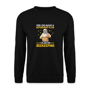 Imker - Unisex Pullover - Schwarz - Vorne - Alina (178cm) & Michal (187cm)
