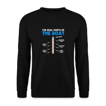 Rowing Team Rowing Rowing Rowing Boat Rowers - Unisex Sweatshirt - black - Front - Alina (178cm) & Michal (187cm)
