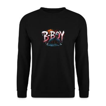B-Boy Breakdance Hip Hop Dance Danseuse Breakdance - Sweat-shirt Unisexe - noir - Devant - Alina (178cm) & Michal (187cm)