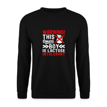Intolérance au lactose Intolérance au lactose - Sweat-shirt Unisexe - noir - Devant - Alina (178cm) & Michal (187cm)