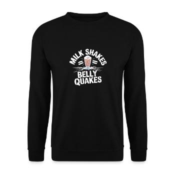 Intolérance au lactose Intolérance au lactose - Sweat-shirt Unisexe - noir - Devant - Alina (178cm) & Michal (187cm)