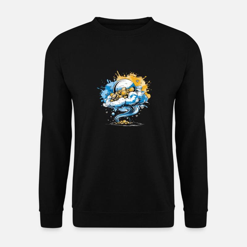 LA BULLE ET UN TOURBILLON - Sweat-shirt Unisexe - noir