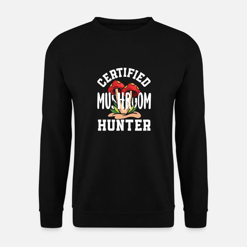 Certified Mushroom Picker Adventure - Unisex Sweatshirt - black