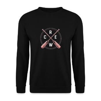 Rowing Team Rowing Rowing Rowing Boat Rowers - Unisex Sweatshirt - black - Front - Alina (178cm) & Michal (187cm)
