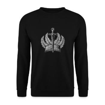 MEDIEVAL RENAISSANCE SWORD SW - Unisex Sweatshirt - black - Front - Alina (178cm) & Michal (187cm)