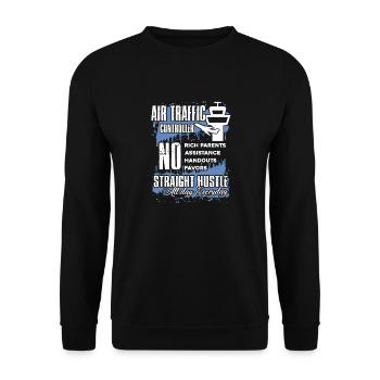 Things About Air Traffic Controller - Unisex Sweatshirt - black - Front - Alina (178cm) & Michal (187cm)