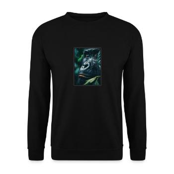 Gorillas Gorilla - Unisex Sweatshirt - black - Front - Alina (178cm) & Michal (187cm)