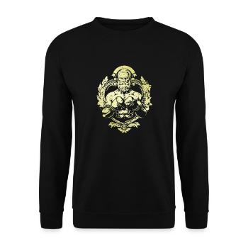 Kämpfer Boxer - Unisex Pullover - Schwarz - Vorne - Alina (178cm) & Michal (187cm)