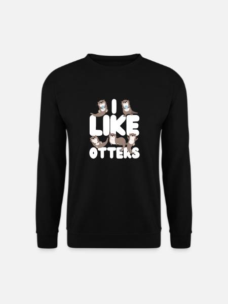 Otter I Like Otters - Unisex Sweatshirt - black