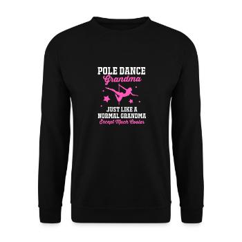 Pole Dance - Unisex Pullover - Schwarz - Vorne - Alina (178cm) & Michal (187cm)