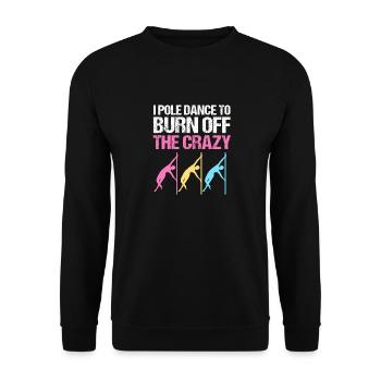 Pole Dance - Unisex Pullover - Schwarz - Vorne - Alina (178cm) & Michal (187cm)