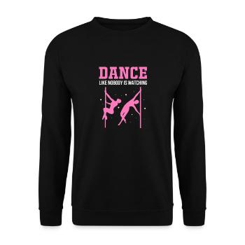 Pole Dance - Unisex Pullover - Schwarz - Vorne - Alina (178cm) & Michal (187cm)