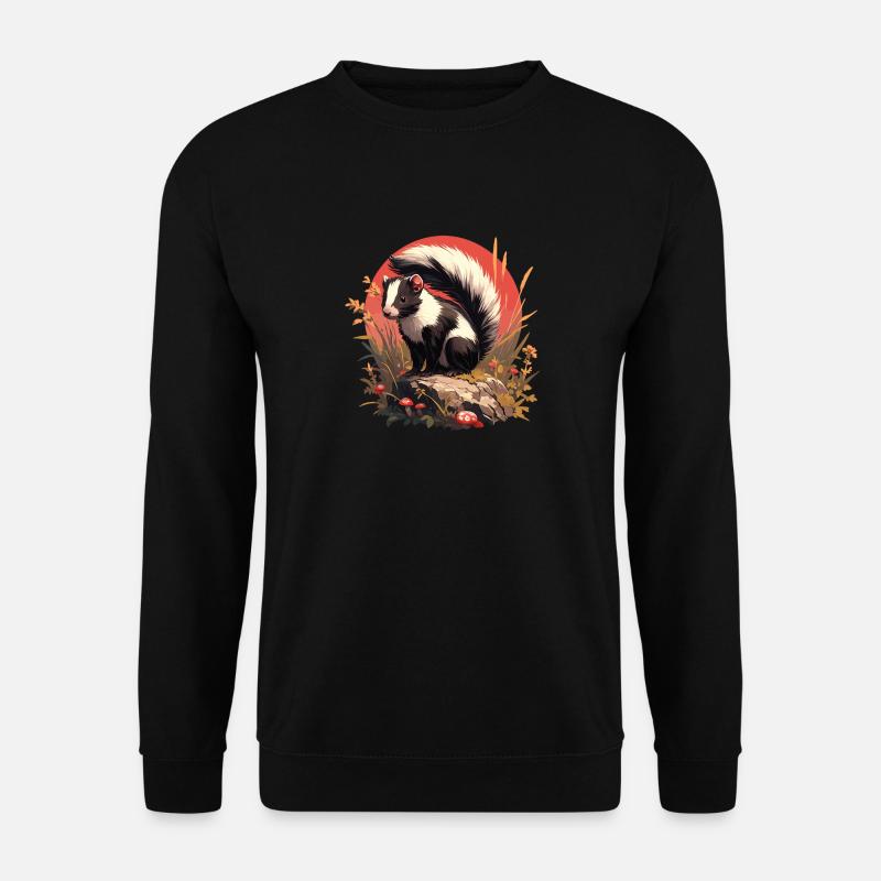 Stinktiere Stinktier - Unisex Pullover - Schwarz