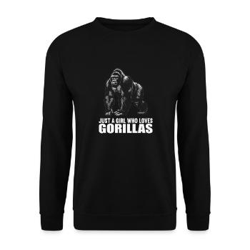 Gorillas Gorilla - Unisex Sweatshirt - black - Front - Alina (178cm) & Michal (187cm)