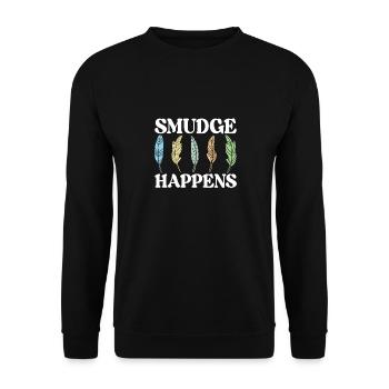 Herbs Incense Smudging Spiritual - Unisex Sweatshirt - black - Front - Alina (178cm) & Michal (187cm)