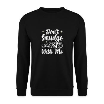 Herbes Encens Purification Spirituelle - Sweat-shirt Unisexe - noir - Devant - Alina (178cm) & Michal (187cm)