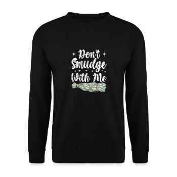 Herbes Encens Purification Spirituelle - Sweat-shirt Unisexe - noir - Devant - Alina (178cm) & Michal (187cm)