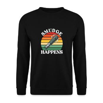 Herbs Incense Smudging Spiritual - Unisex Sweatshirt - black - Front - Alina (178cm) & Michal (187cm)