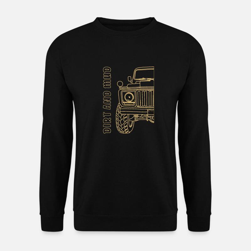GELÄNDEWAGEN DIRT AND MUD - Unisex Pullover - Schwarz