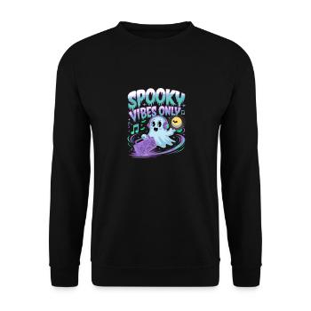 Muschel Strand Szene Serene Ozean Landschaft - Unisex Pullover - Schwarz - Vorne - Alina (178cm) & Michal (187cm)