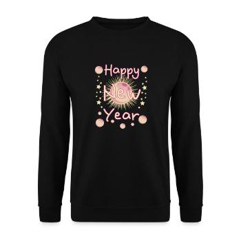 Bonne Année - Sweat-shirt Unisexe - noir - Devant - Alina (178cm) & Michal (187cm)