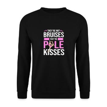 Pole Dance - Unisex Pullover - Schwarz - Vorne - Alina (178cm) & Michal (187cm)