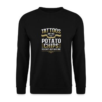 Tattoo Artist Tattoo Artist Tattooed Tattoo - Unisex Sweatshirt - black - Front - Alina (178cm) & Michal (187cm)