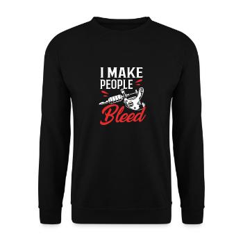 Tattoo Artist Tattoo Artist Tattooed Tattoo - Unisex Sweatshirt - black - Front - Alina (178cm) & Michal (187cm)