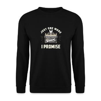 Just One More I Promise Craftsmen Crafts - Unisex Sweatshirt - black - Front - Alina (178cm) & Michal (187cm)