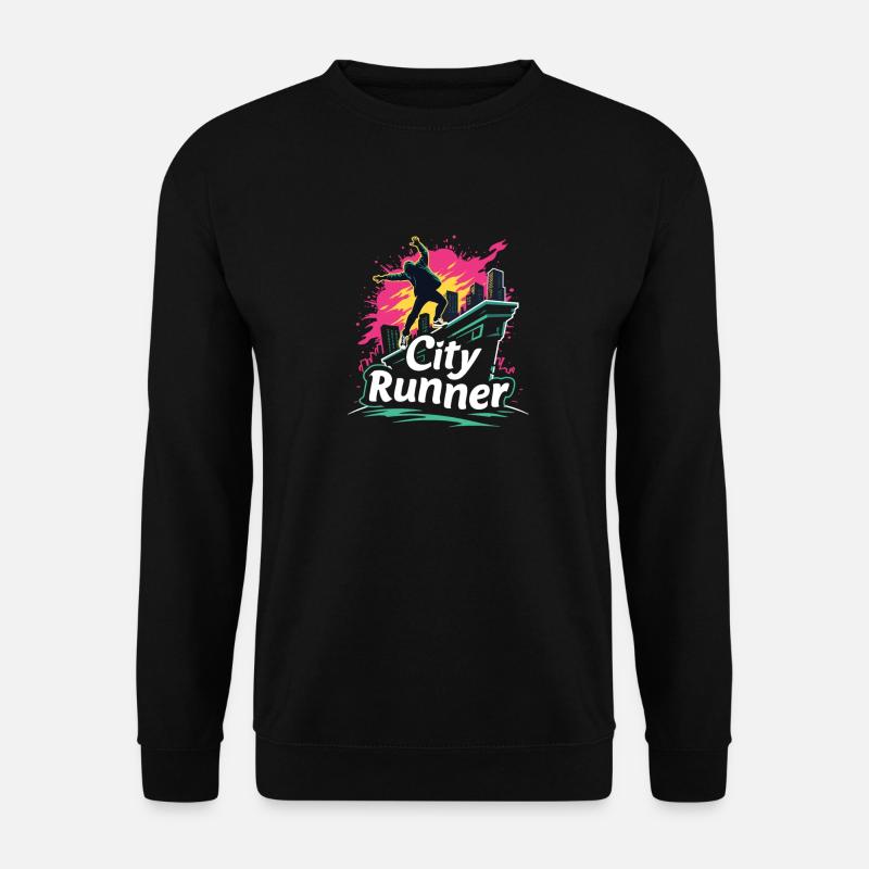 City Runner Stadtläufer - Sweat-shirt Unisexe - noir