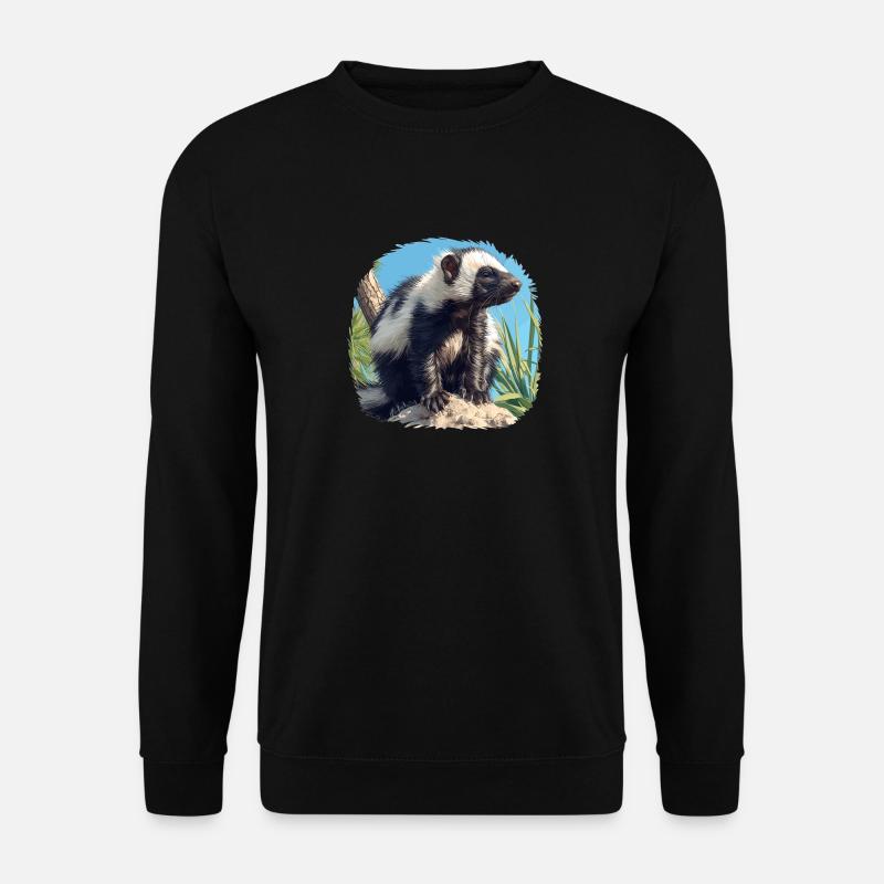 Stinktiere Stinktier - Unisex Pullover - Schwarz