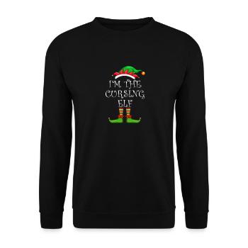 Je suis l’elfe maudit Chemise assortie famille - Sweat-shirt Unisexe - noir - Devant - Alina (178cm) & Michal (187cm)