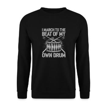 Une musique de cœur et de rythme - Sweat-shirt Unisexe - noir - Devant - Alina (178cm) & Michal (187cm)