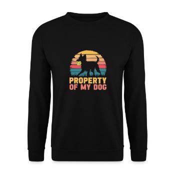 Flyball Dog Sports - Unisex Sweatshirt - black - Front - Alina (178cm) & Michal (187cm)