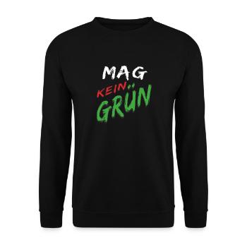 LE VERT N’AIME PAS LE VERT - Sweat-shirt Unisexe - noir - Devant - Alina (178cm) & Michal (187cm)