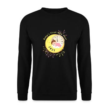 Premier Nouvel An de l’Enfant 2025 fille - Sweat-shirt Unisexe - noir - Devant - Alina (178cm) & Michal (187cm)