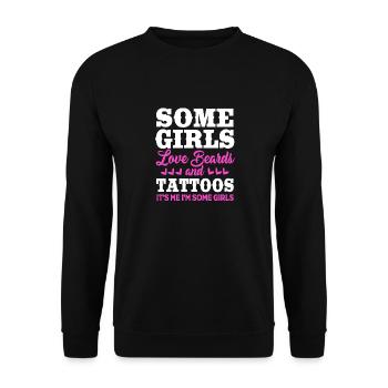 Tattoo Artist Tattoo Artist Tattooed Tattoo - Unisex Sweatshirt - black - Front - Alina (178cm) & Michal (187cm)