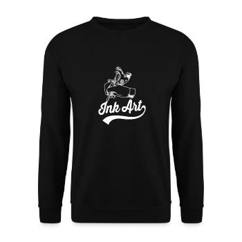 Tattoo Artist Tattoo Artist Tattooed Tattoo - Unisex Sweatshirt - black - Front - Alina (178cm) & Michal (187cm)