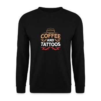 Tattoo Artist Tattoo Artist Tattooed Tattoo - Unisex Sweatshirt - black - Front - Alina (178cm) & Michal (187cm)