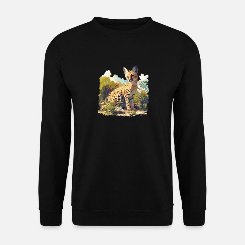 Servale Serval - Unisex Sweatshirt - black