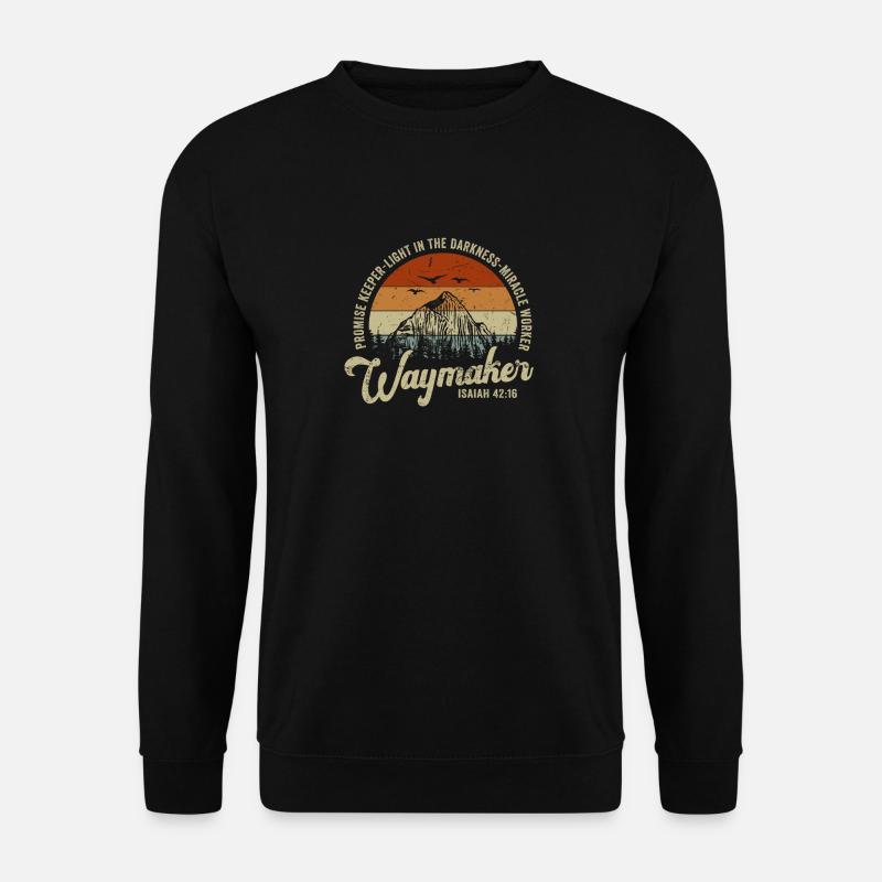 Wegweiser, Versprechenshüter, Wundertäter - Unisex Pullover - Schwarz