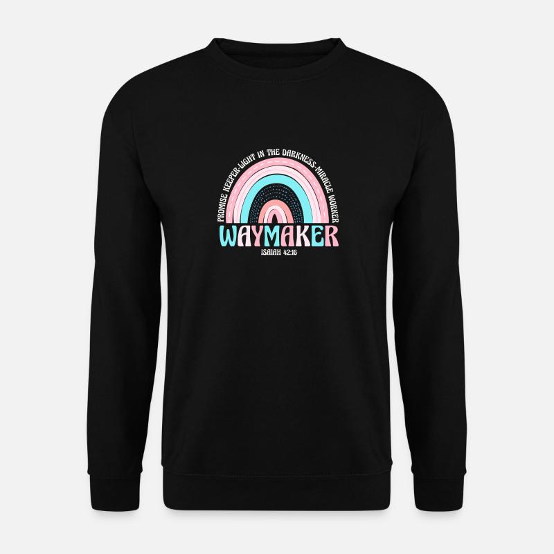 Wegweiser, Versprechenshüter, Wundertäter - Unisex Pullover - Schwarz